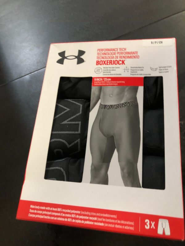 Photo 1 of Under Armour Men's Multi-Pack Performance Tech Long-Leg Boxer Brief, 9" Inseam, All-Day Comfort