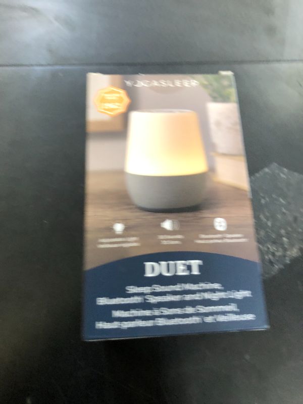 Photo 1 of Yogasleep Duet White Noise Sound Machine & Night Light, 30 Natural Sounds, Bluetooth-Wireless Speaker for Travel, Office Privacy, Concentration, Sleep Aid for Adults & Baby, Registry & Nursery Gift
