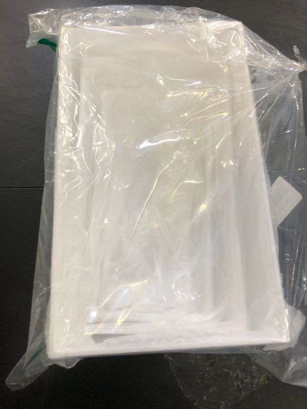 Photo 1 of Leinuosen 6 Pcs Food Risers for Buffet Table Large Buffet Risers Acrylic Display Box Acrylic Cube Display Stands for Dessert Catering Supplies(White,7''x3'',8''x4'',9''x5'',10''x6'',11''x7'',12''x8'')