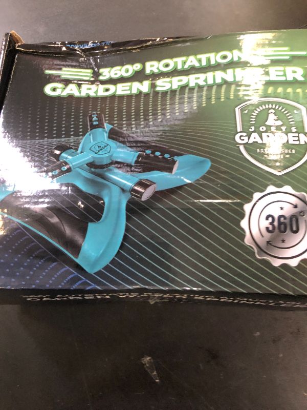 Photo 1 of Joeys Sprinkler for Yard, Rotating Garden Sprinkler for Large Area Coverage, Lawn and Yard Sprinklers (Green)