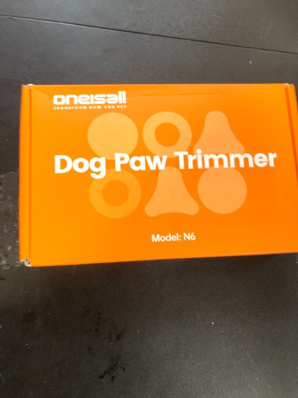 Photo 1 of oneisall Dog Paw Trimmer, Cordless Paw Hair Trimmer for Dogs with Double Blades, Quiet 2 Speed Small Dog Grooming Clippers for Paws, Eyes, Ears, Face, Rump (White)