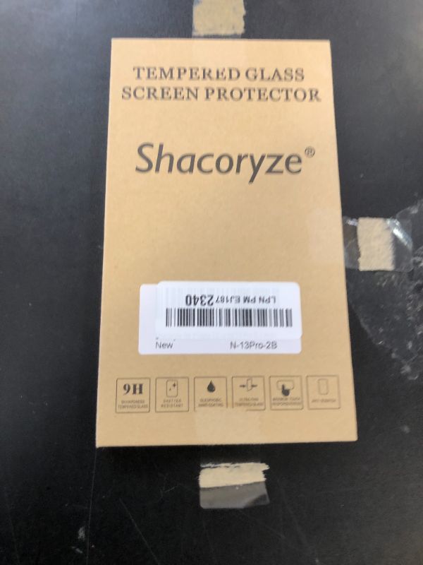 Photo 1 of Shacoryze for iPhone 13 Pro Back Screen Protector (2-Pack), iPhone 13 Pro Back Glass Protector Rear Tempered Glass (6.1 inch)
