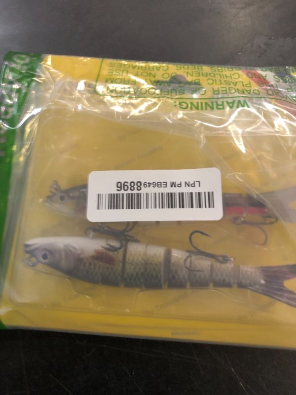 Photo 1 of TRUSCEND Fishing Lures for Bass Trout Multi Jointed Swimbaits Slow Sinking Bionic Swimming Lures Bass Freshwater Saltwater Bass Lifelike Fishing Lures Kit