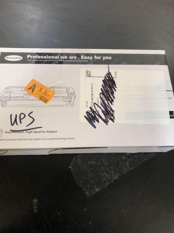 Photo 1 of K404S CLT-K404S Black Toner Cartridge Replacement for Samsung CLT-K404S K404S Toner for Xpress C430 C430W C433W C480 C480FN Printer Toner (1-Pack)