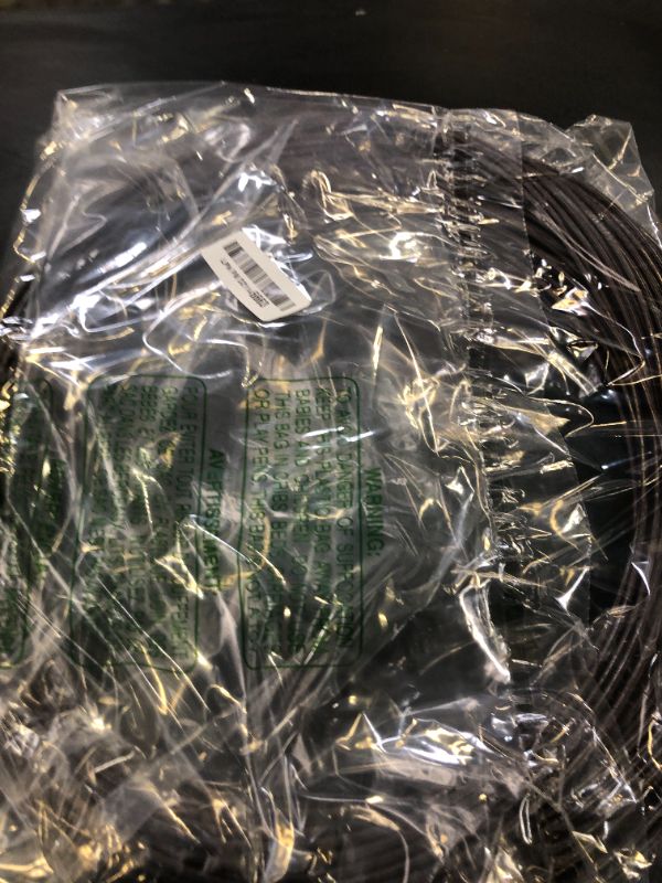 Photo 1 of RNY No Knotted Black Polyethylene Plastic Rattan for Repair Rattan Chair Table (Two-line Coffee Gradient), 200 ft