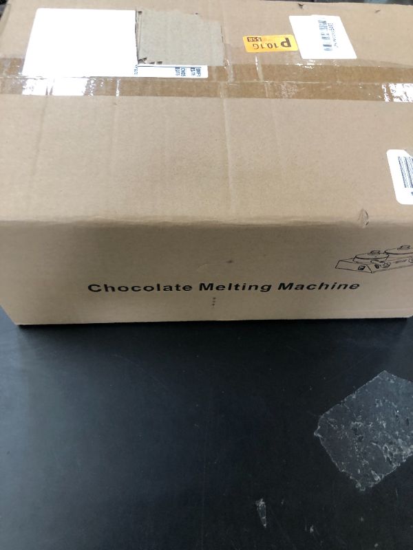 Photo 1 of POWLAB Electric Chocolate Melting Pot with Dual 1L Ceramic Coated Pots, Aluminum Heat Conduction, PTC Energy-Saving Mode, Precise Temperature Control, 80W, 110V - Ideal for Home & Small Commercial Use
