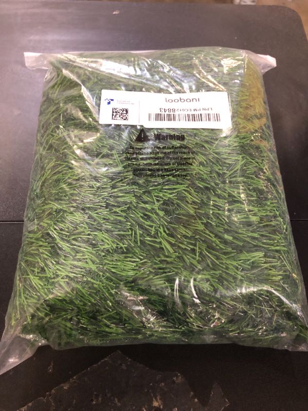 Photo 1 of LOOBANI Dog Grass Pee Pads, Artificial Dog Grass Pads for Potty Tray, Fake Grass for Dogs to Pee On, Outdoor Indoor Pee Grass for Dog Potty(14*18 inch)