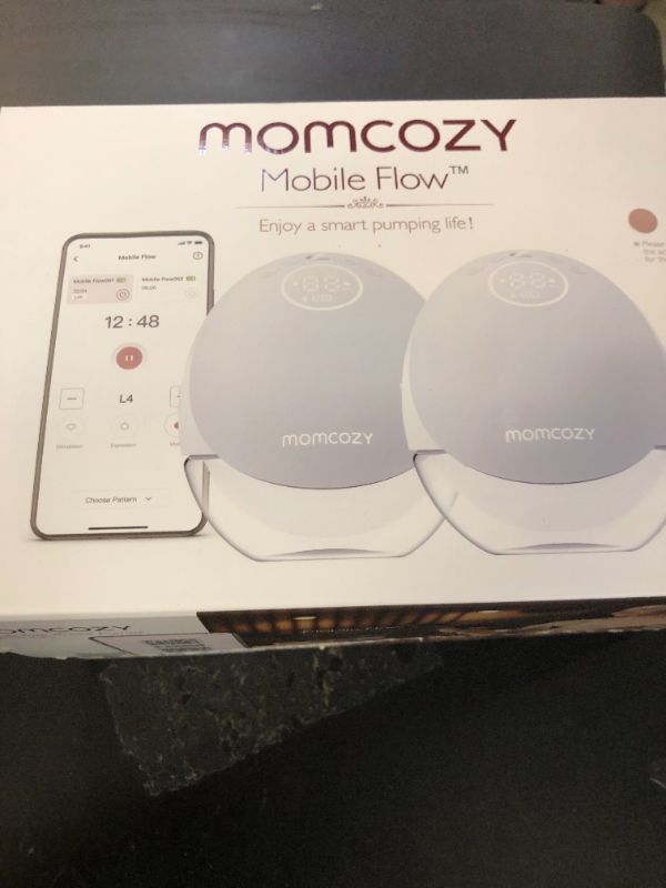 Photo 1 of Momcozy Breast Pump Hospital-Grade, Hands Free Breast Pump App with Leak-Proof DoubleFit Flange, Personalized Multi-Modes & 15 Levels, 2 Count