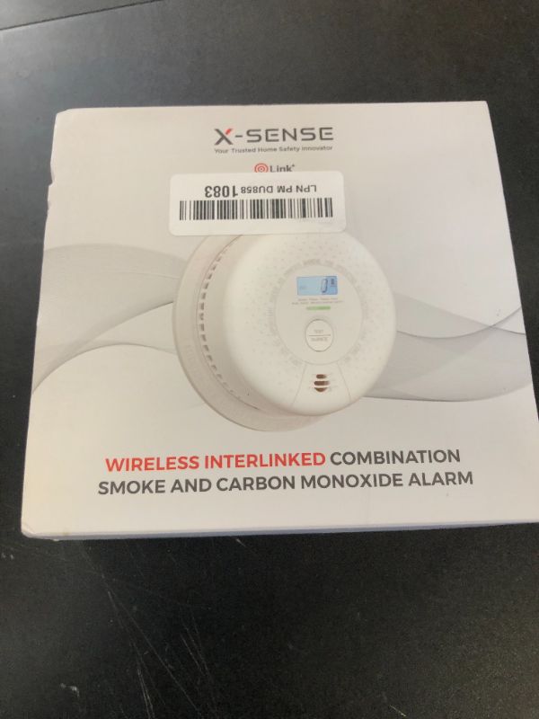 Photo 1 of X-Sense  And Carbon Monoxide Detector Combo, Wireless Interconnected Combination Smoke and Carbon Monoxide Detector with LCD Display & 10-Year Battery, RF Interconnected Model, 1-Pack