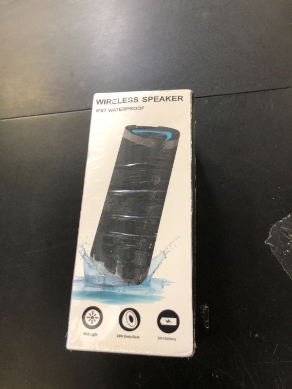 Photo 1 of Vanzon Bluetooth Speakers, V40 Portable Wireless Speaker V5.0 with 24W Loud Stereo Sound, 24H Playtime, TWS & IPX7 Waterproof, Suitable for Travel, Home and Outdoors