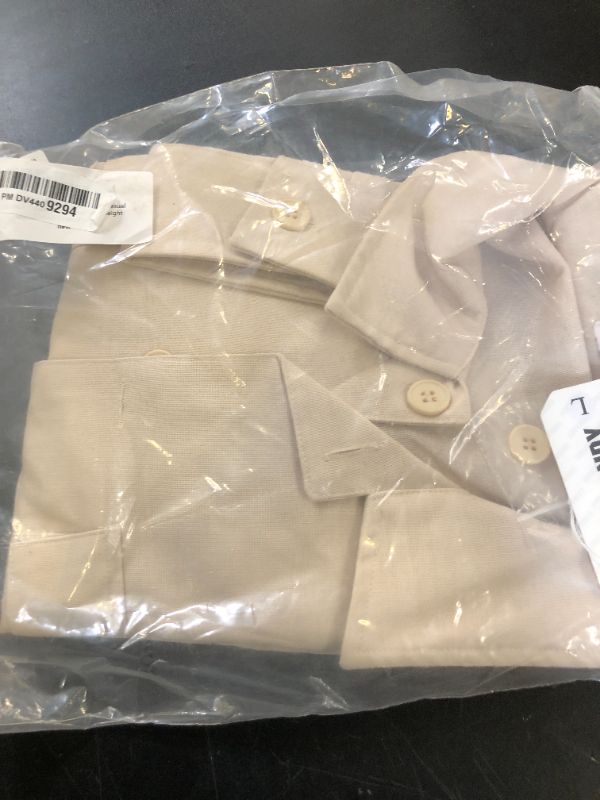 Photo 1 of COOFANDY Men's Trucker Jacket Casual Dutton Down Shirt Jacket Lightweight Cotton Linen Shacket