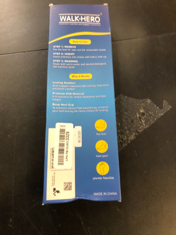 Photo 1 of Plantar Fasciitis Insoles for Men Women - Orthotics Inserts, Shoe Insoles Arch Support Flat Feet Inserts Work Boot Insoles for Standing All Day (Mens 9-9 1/2 | Womens 11-11 1/2)