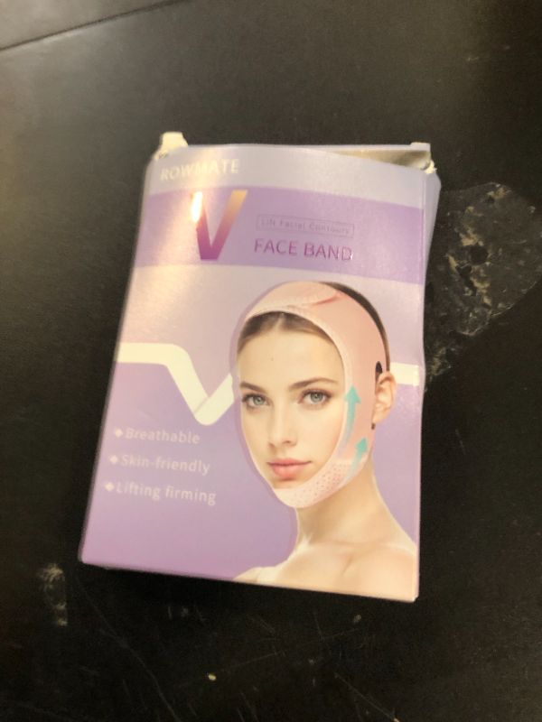 Photo 1 of V Line Lifting Mask Chin strap for sleeping, V Line Lifting Mask for Women,Jaw Exerciser?Medium,Pink