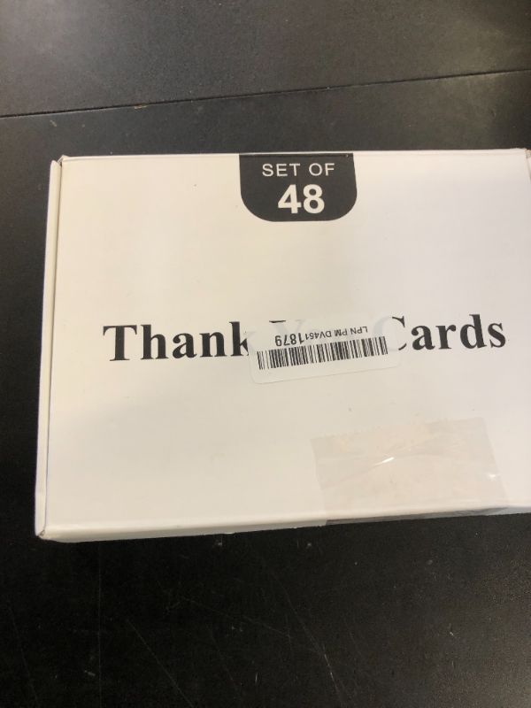 Photo 1 of C2U Thank You Cards Bulk with Envelopes & Stickers (48 Pack) - 8 Floral Designs for Baby Showers, Weddings, Birthday & Small Business | Blank 4"x6" Cards with Premium Envelope Set