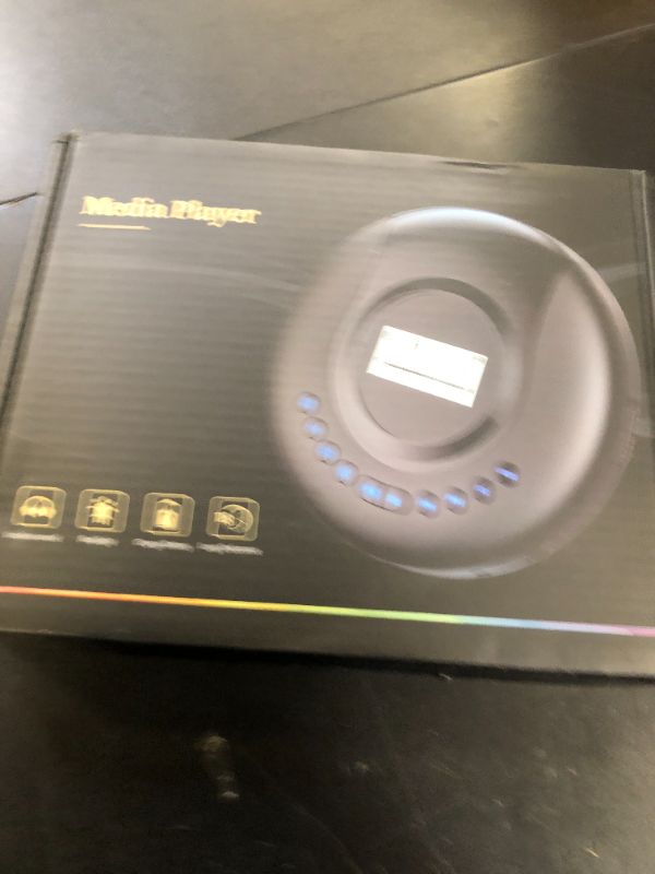 Photo 1 of ARAFUNA Portable CD Player Bluetooth with FM Radio, 2000mAh Rechargeable CD Player for Car with LCD Screen, Anti Shock Protection Compact Player with Headphone, AUX Cable