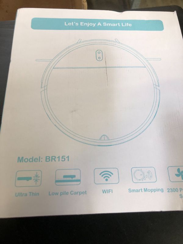 Photo 1 of Robot Vacuum and Mop, 2 in 1 Robotic Vacuum Cleaner with Schedule, App/Voice, Slim Mopping Vacuum Robot with Watertank and Dustbin, Self-Charging, Easy of Use, Ideal for Hard Floor, Pet Hair, Carpet