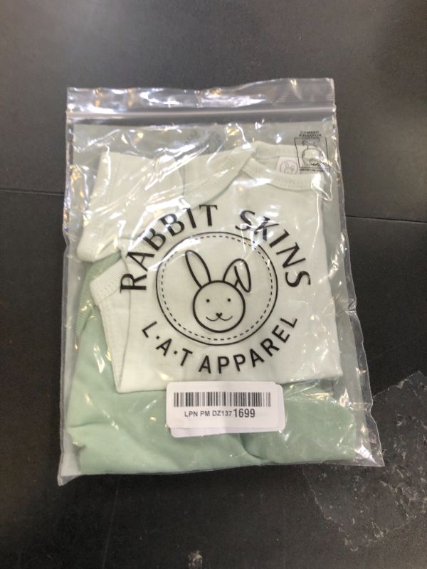 Photo 1 of RABBIT SKINS Baby Bodysuit Girl & Boy | Newborn 0-3 Months to 24 Month Toddler 3-Pack Bulk Set, Snap Easy Closure, Basic Sage/Honeydew/Basil Newborn