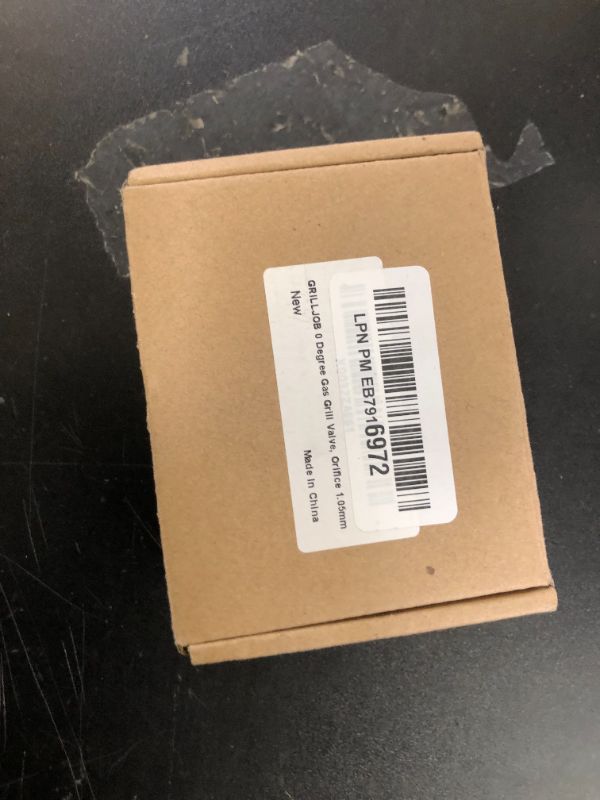 Photo 1 of 1 PC 0° BBQ Grill Gas Valve With Thrower Valve, Valve Stem OD 5/16", Orifice size: 1.05mm for LP Gas, Fits for 5/8" Manifold Tube