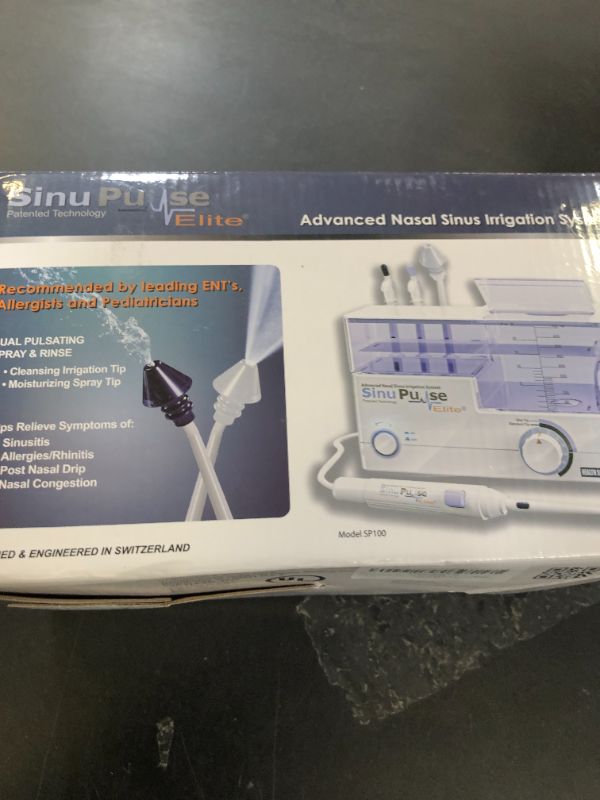 Photo 1 of SinuPulse Elite Advanced Nasal Irrigation System with 30 SinuAir Saline Packets, Pulsating Nasal Congestion Relief & Sinus Rinse Machine, More Effective Than Neti Pot or Nose Spray