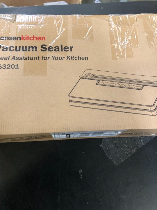 Photo 1 of Bonsenkitchen Vacuum Sealer Machine, Powerful Stainless Steel Food Sealer with 5 Modes, Built-in Cutter & Bag Storage,Globefish Technology for High-Speed Continuous Working, Include 1 Bag Roll