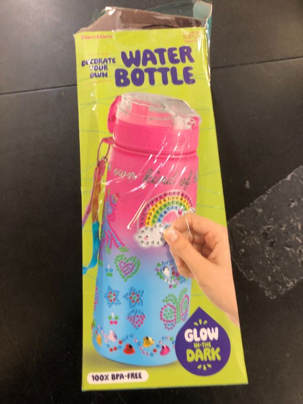 Photo 1 of Decorate Your Own Glow-in-the-dark Water Bottle Kit for Girls - Gifts for Girl Ages 4-6 5-7 6-8 - 4 5 6 7 8 Year Old Birthday Gift Ideas - Arts and Crafts for Kids Age 6-8 - Unicorn Easter Toys