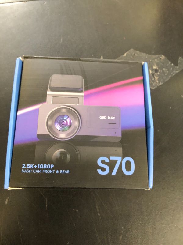 Photo 1 of Dash Cam Front and Rear, 2.5K+1080P Dual Dash Camera for Cars, Ecomoment Car Camer with 3.16" IPS Screen, 170° Wide Angle, Night Vision, G-Sensor, 24H Parking Monitor, 32GB SD Card Included, S70