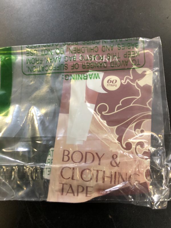 Photo 1 of LUMORIA Double Sided Body for Clothes (60 Pack) - Fashion & Fabric Adhesive, Perfect for Dress or Hem Support, Clear Body Tape for Skin, No-Residue & Strong Hold