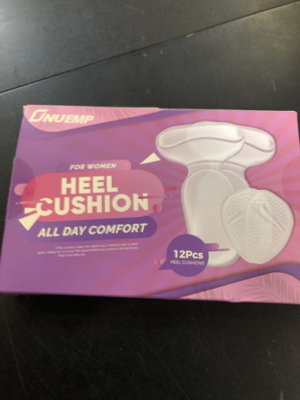 Photo 1 of ONUEMP Heel Cushion Inserts and Metatarsal Pads for Women, 3 Pairs Heel Grips and 3 Pairs Ball of Foot Cushions, Silicone Shoe Pads Insoles for High Heels, Blister Prevention for Too Big Shoes