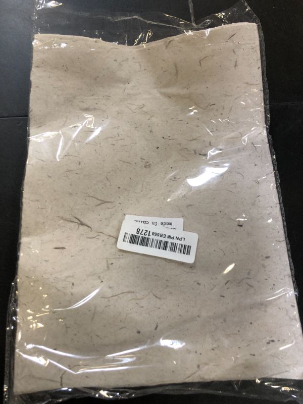 Photo 1 of Benvo 50 Sheets A4 Natural Mulberry Paper Visible Leaves Fiber Rice Paper Printable Decoupage Tissue Paper Sheets for Writing, Painting, Card Making, DIY Crafts(8.3x11.7in, Semi Transparent Jute)
