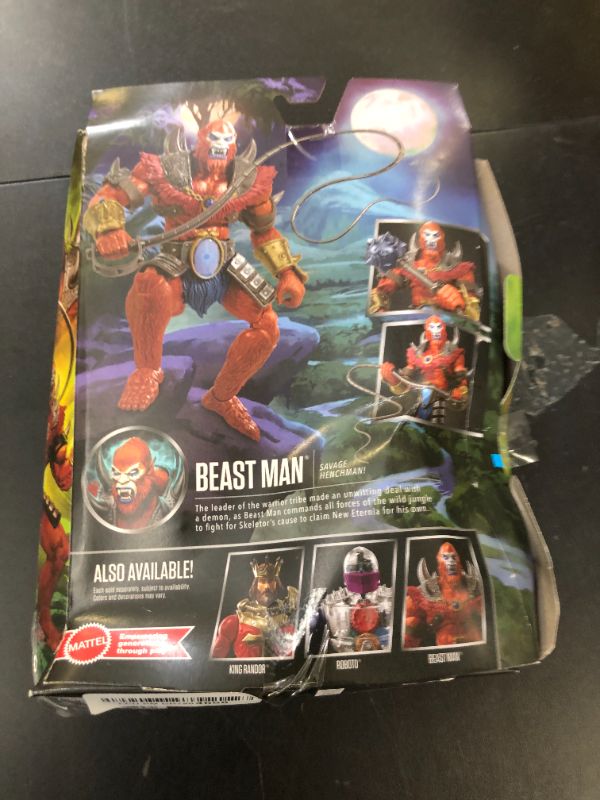 Photo 1 of Masters of the Universe Masterverse 7-Inch Action Figure, New Eternia Beast Man, Motu Toy Villain, Skeletor Henchman, 30 Articulations