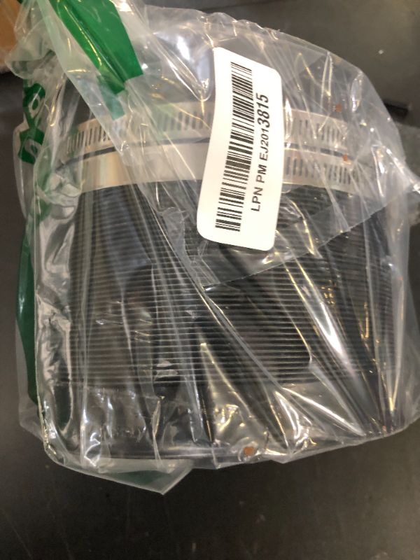 Photo 1 of Yoodelife 6 Inch 5 Feet Black Air Ducting, Flexible 1.5m Length Aluminum Dryer Vent Hose for HVAC Ventilatio with 2 Clamps