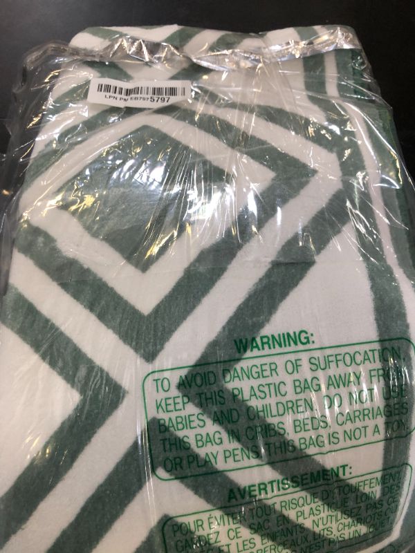 Photo 1 of Goideal Washable Rug 3x5, Checkered Area Rugs Non Slip, Modern Geometric Indoor Low Pile Carpet for Bedroom Living Room Kitchen Laundry Playroom, Green and White