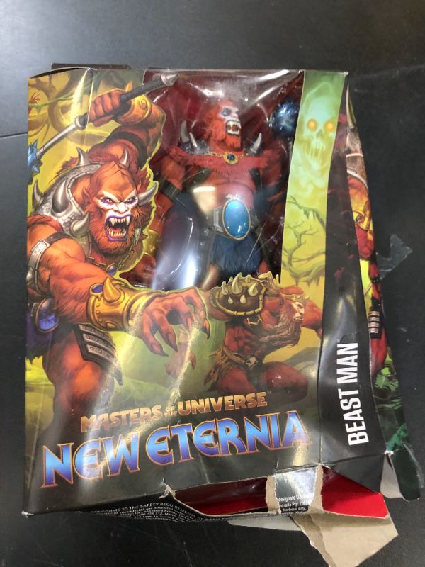 Photo 1 of Masters of the Universe Masterverse 7-Inch Action Figure, New Eternia Beast Man, Motu Toy Villain, Skeletor Henchman, 30 Articulations