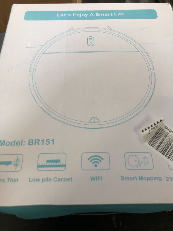 Photo 1 of Robot Vacuum and Mop Combo, 2 in 1 Mopping Robot Vacuum Cleaner with Schedule, Wi-Fi/Voice/App, Strong Suction, Easy of Use, Self-Charging Robotic Vacuum, Slim, Ideal for Hard Floor, Pet Hair, Carpet