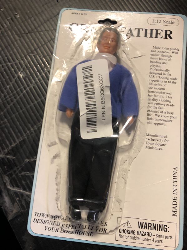 Photo 1 of Dollhouse Miniature 1:12 Scale Grandfather with Outfit