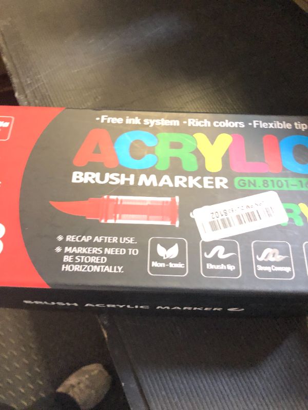 Photo 1 of Amamao 168 Colors Acrylic Markers, Soft Brush Tip Paint Pens and Paint Markers, Acrylic Pens for Wood, Stone, Canvas, Glass, Fabric, Egg, Rock Painting and DIY Crafts Art Supplies