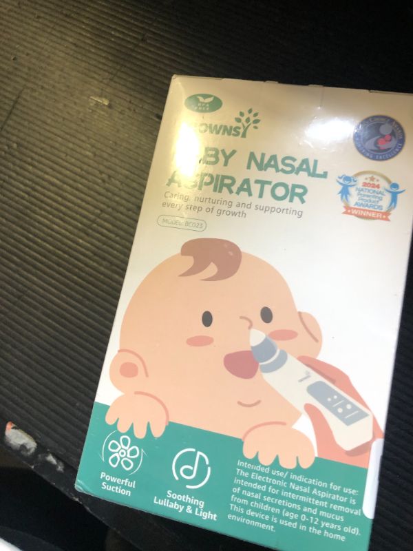 Photo 1 of GROWNSY Nasal Aspirator for Baby, Electric Baby Nose Sucker with Larger Suction Chamber and More Powerful Suction, Automatic Nose Cleaner with Music and Light Soothing Function