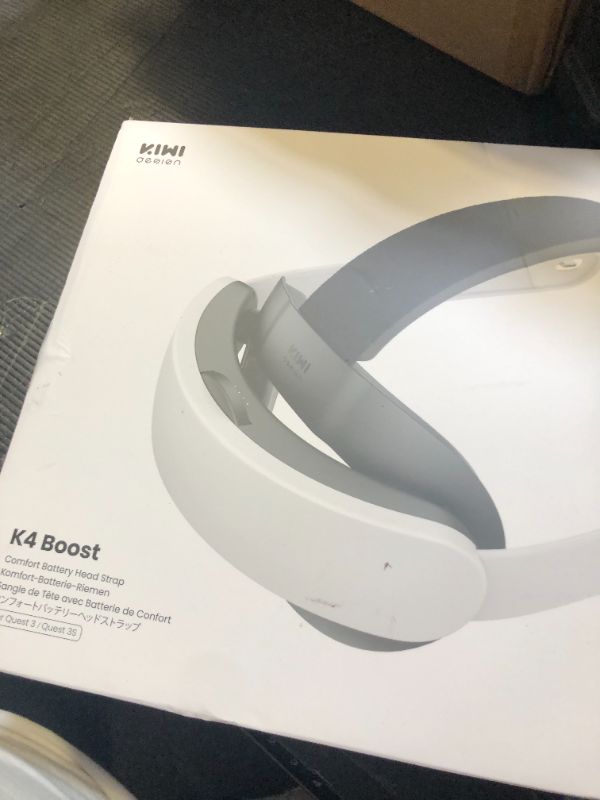 Photo 1 of KIWI design K4 Boost Battery Head Strap for Meta Oculus Quest 3/3S, Adjustable VR Headband Accessories with Dual Charge, Extend Playtime & Reduce Facial Stress