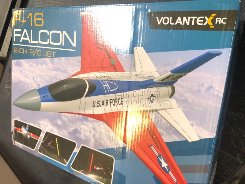 Photo 1 of VOLANTEXRC RC Plane F-16 Fighting Falcon - 2.4Ghz 2CH Remote Control Airplane Jet Fighter Ready to Fly with Cool Lights, for Beginners, Boys and Girls (762-4)