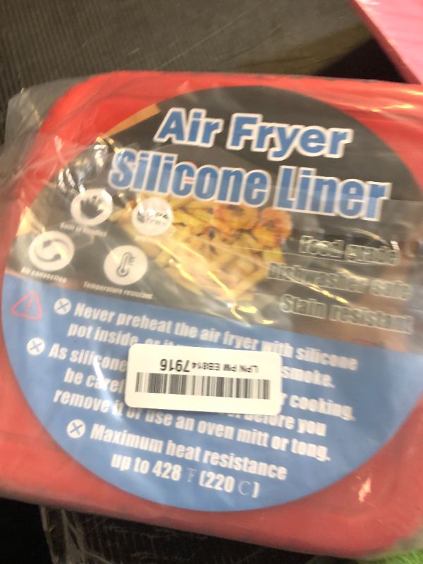 Photo 1 of Golden Associate Silicone Liners Square for Air Fryer, 2 Pcs Non-stick Food-grade Reusable Basket Silicone Pot Baking Tray Airfryer Accessories, Top Size 9 inches, Bottom Size 8 inches