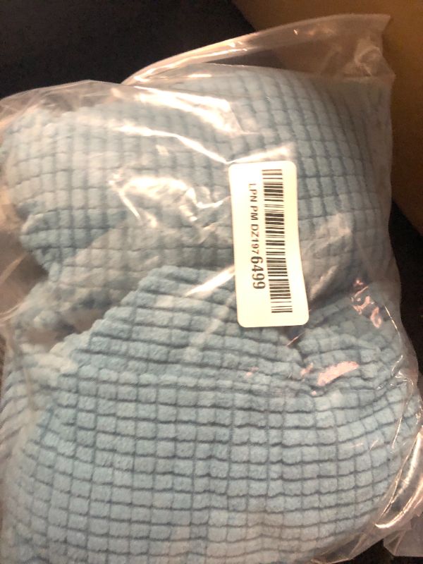 Photo 1 of H.VERSAILTEX Super Stretch Individual Seat Cushion Covers Sofa Covers Couch Cushion Covers Slipcover Sets Thick Jacquard Textured Twill Fabric (2 Piece Medium Sofa Cushion Covers, Dusty Blue)