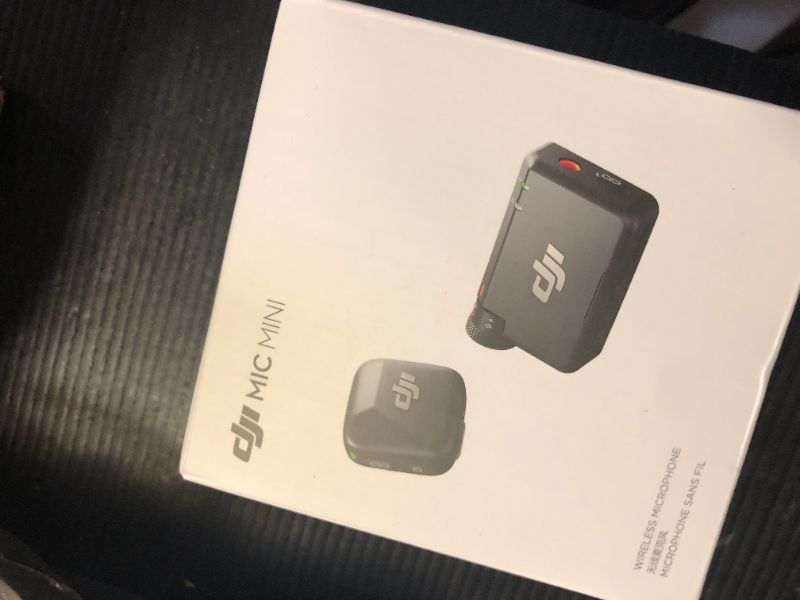Photo 1 of DJI Mic Mini (1 TX + 1 RX), Wireless Lavalier Microphone for iPhone/Camera/Android, Ultralight, Detail-Rich Audio, Noise Cancelling, Automatic Limiting, Vlog, Streaming, 400m Transmission