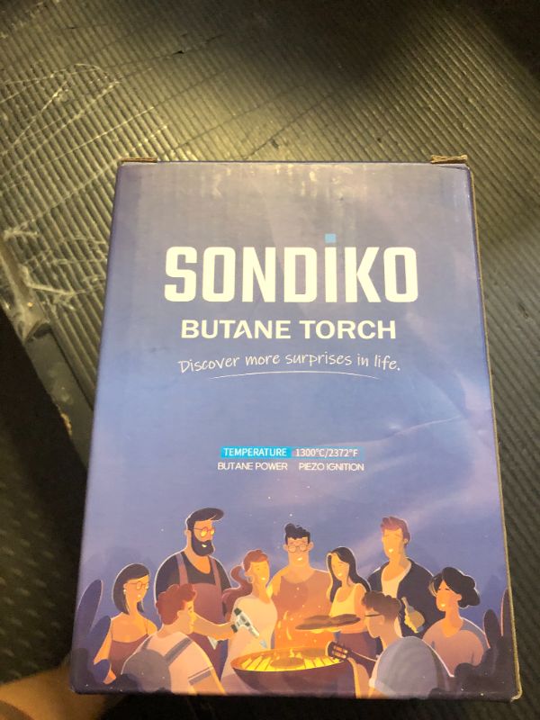 Photo 1 of Sondiko Butane Torch with Fuel Gauge S907, Refillable Soldering Torch with Adjustable Flame for Welding, Resin Art, Industrial(Butane Gas Not Included)