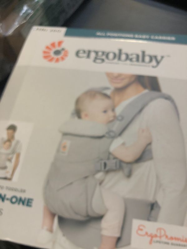 Photo 1 of Ergobaby Omni Classic (formerly OMNI 360) All-Position Baby Carrier for Newborn to Toddler with Lumbar Support, 7-45 Pounds, Pearl Grey, One Size