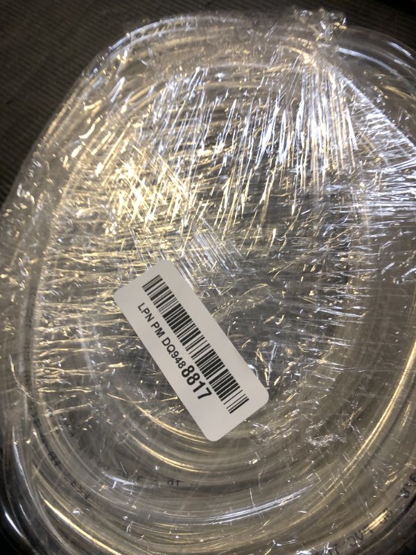 Photo 1 of DAVCO 1/4" ID x 50ft Clear Vinyl Tubing, Low Pressure Flexible PVC Tubing, Heavy Duty UV Chemical Resistant Lightweight Plastic Vinyl Hose, BPA Free and Non Toxic