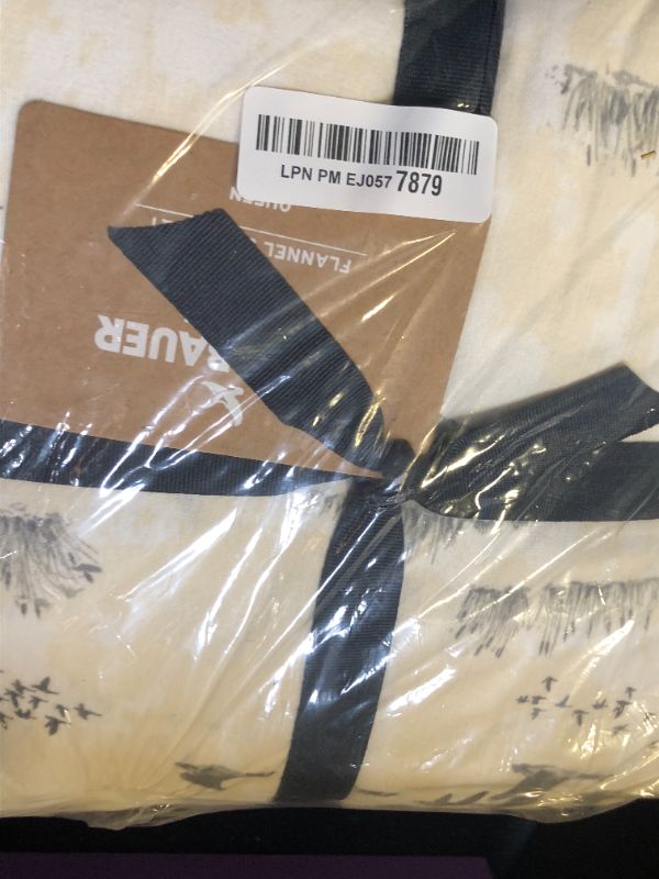 Photo 1 of Eddie Bauer - Queen Sheet Set, Warm Breathable Cotton Flannel Bedding with Deep Pockets, Brushed for Extra Softness, Cozy Home Decor, Oeko-Tex Certified (Geese Meadow, Queen)