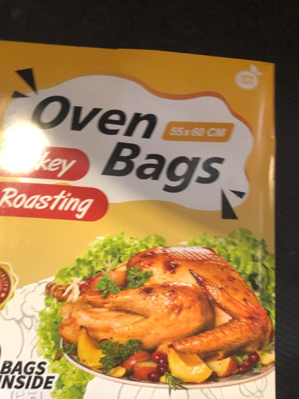Photo 1 of 10×Large Oven Bags Turkey Size,Cooking Roasting Bags Large Size(22×24Inch) Meat Roasting Safe for Turkey Meat Fish and Vegetables (10)