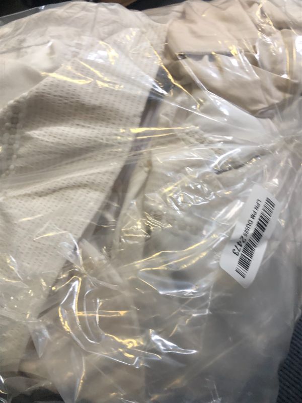 Photo 1 of WARMDERN Khaki Striped Weave Duvet Cover Queen Size, White Knit Boho Duvet Cover Set, Microfiber Textured Bedding Set with Zipper Closure and Corner Ties (Khaki, Queen)