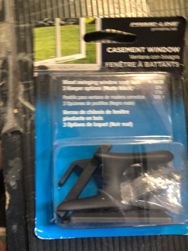 Photo 1 of Prime-Line H 36838 Casement Lock, Matte Black, 3 Keepers, Screws (1 Set)