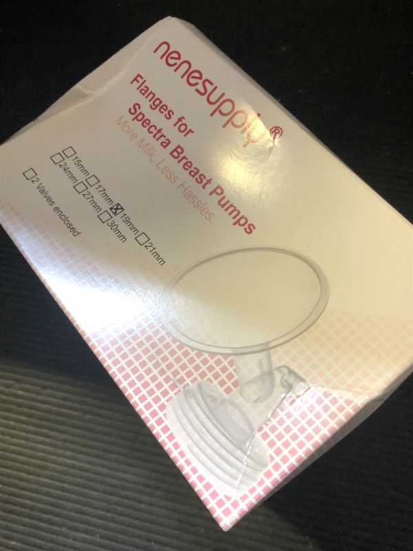 Photo 1 of Nenesupply 19mm 2 pc Flanges Compatible with Spectra S2 S1 9 Plus Synergy Gold Breastpump Replacement to Spectra Pump Parts Flange Accessories Wide Mouth Work with Valve Backflow Protector Bottle